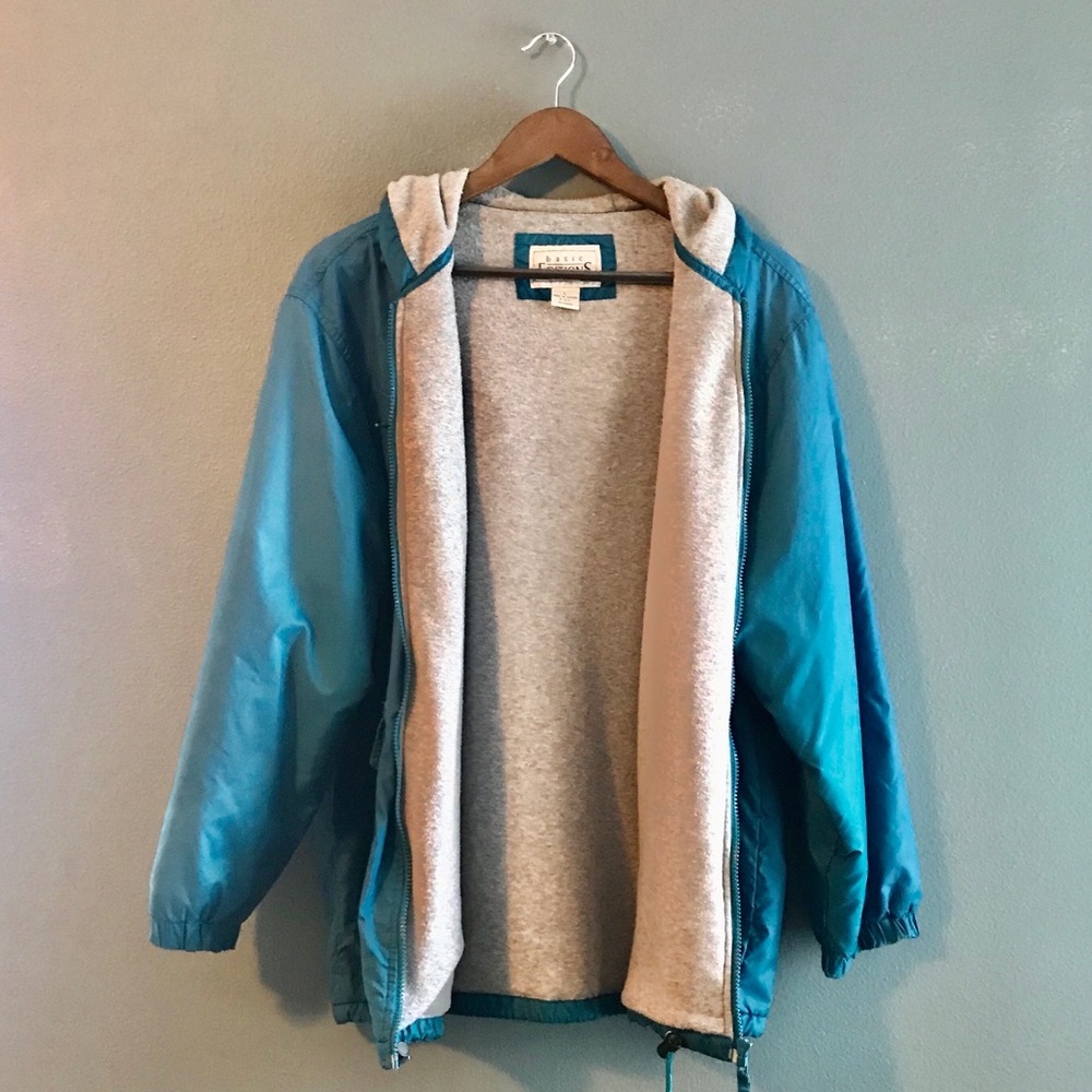 NWOT blue raincoat - Basic Editions